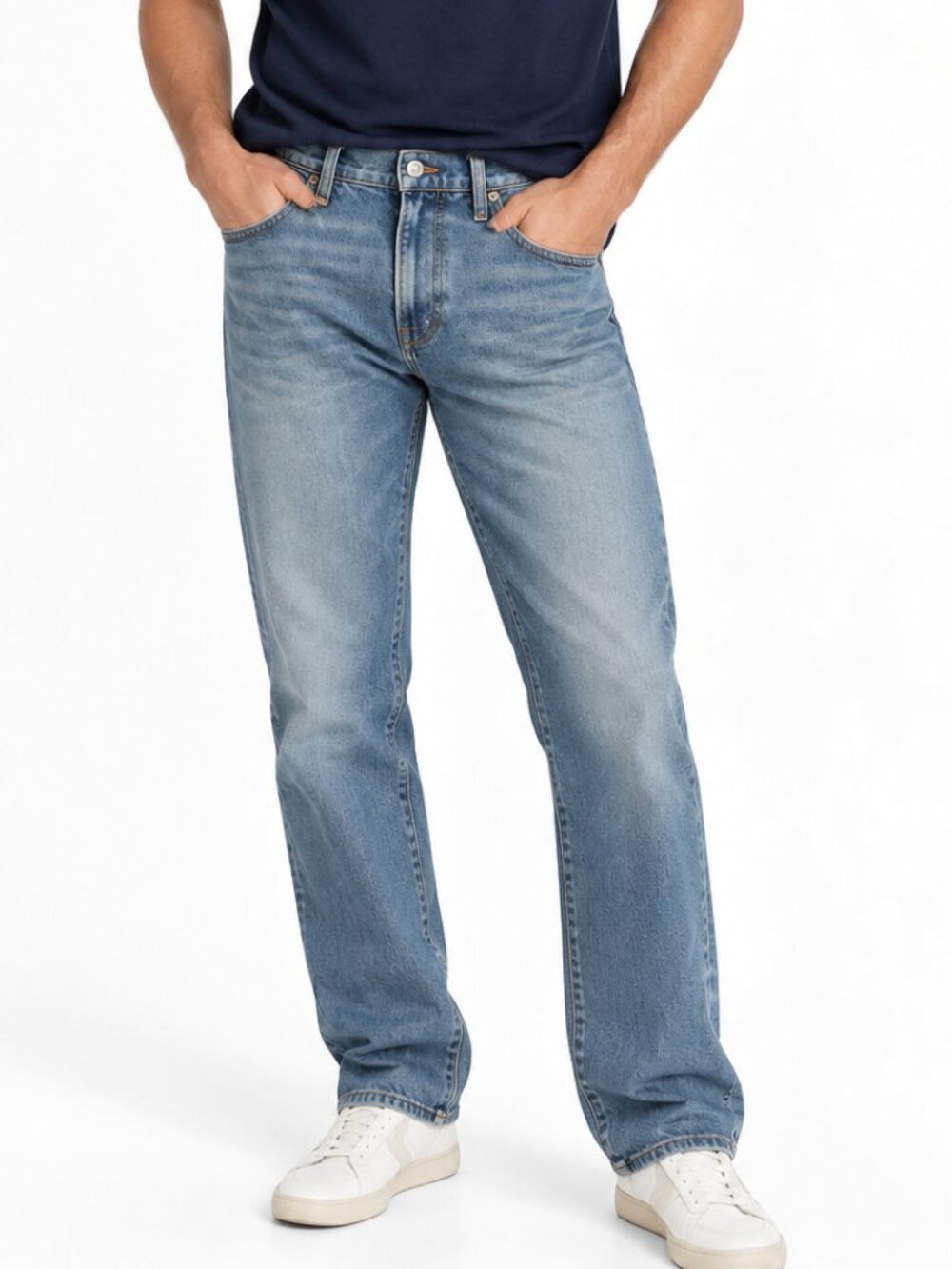 .Crew Style 250 Slim Stretch Jeans Medium Light Wash W33 L30